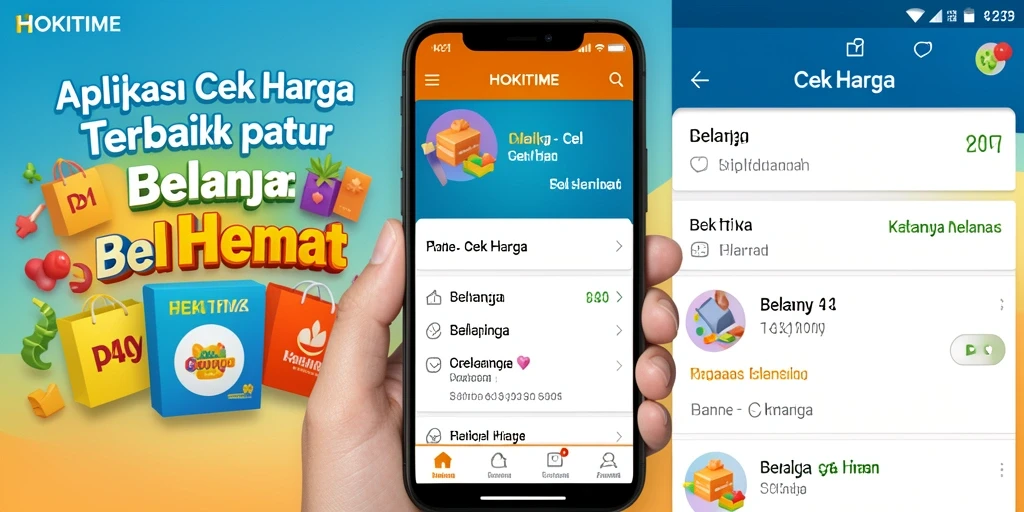 Tampilan antarmuka HOKITIME yang memudahkan pengecekan harga.