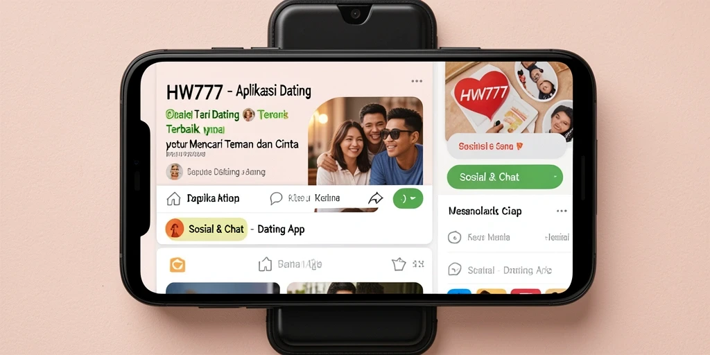 Tampilan antarmuka aplikasi HW777 yang modern dan ramah pengguna.