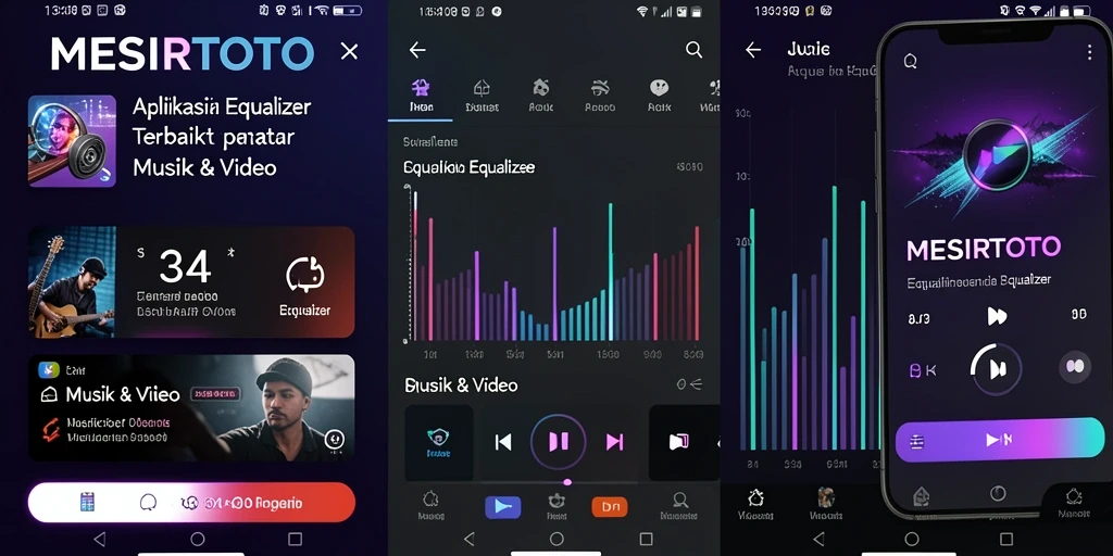 Antarmuka MESIRTOTO menampilkan semua fitur Equalizer dengan jelas dan mudah dijangkau.