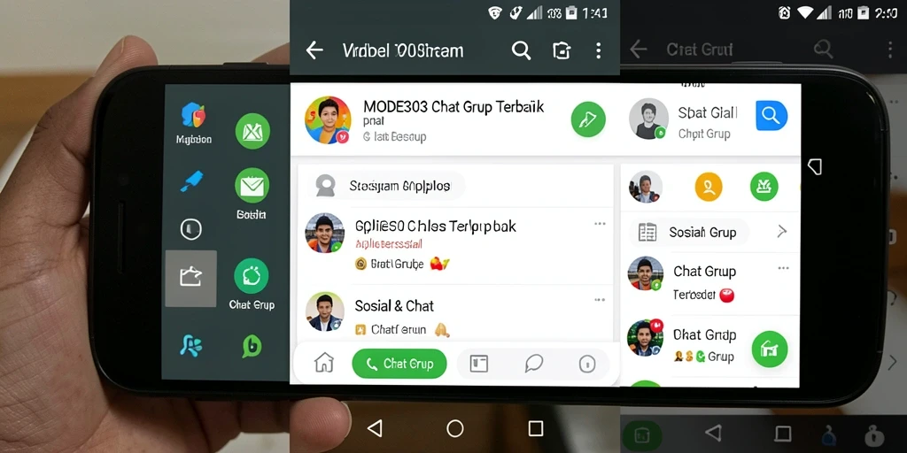 Tampilan antarmuka aplikasi MODE303 yang menarik dan user-friendly.