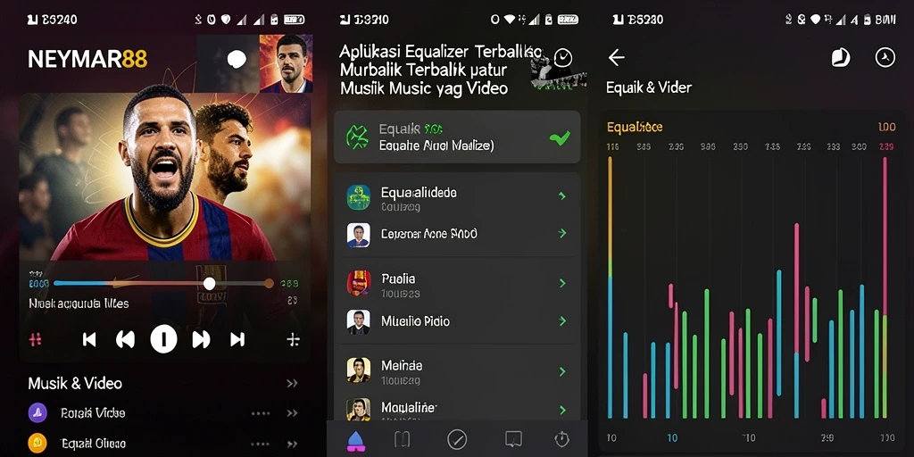 Antarmuka sederhana dan fungsi equalizer yang efektif.