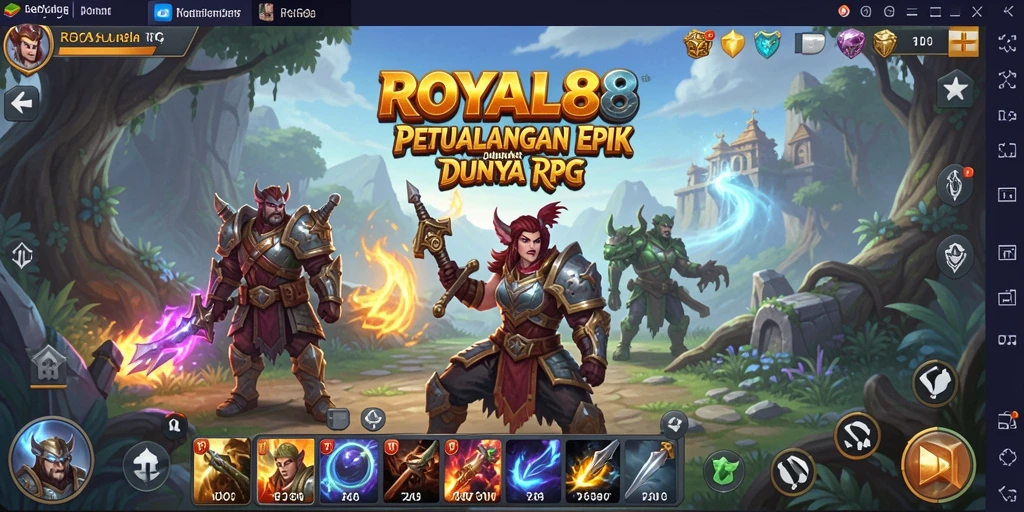Tampilan antarmuka permainan RPG yang menakjubkan dari ROYAL88.