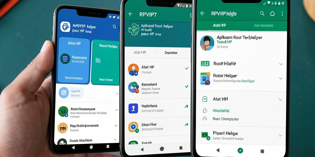 Tampilan antarmuka aplikasi RPVIP7 yang modern dan user-friendly.