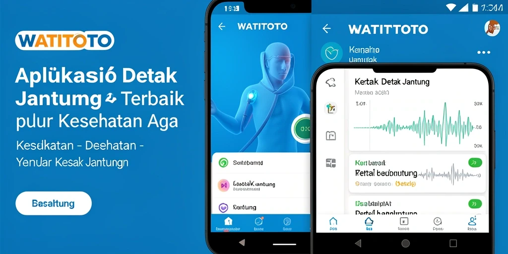 Tampilan antarmuka WATITOTO yang intuitif dan informatif untuk pemantauan detak jantung.