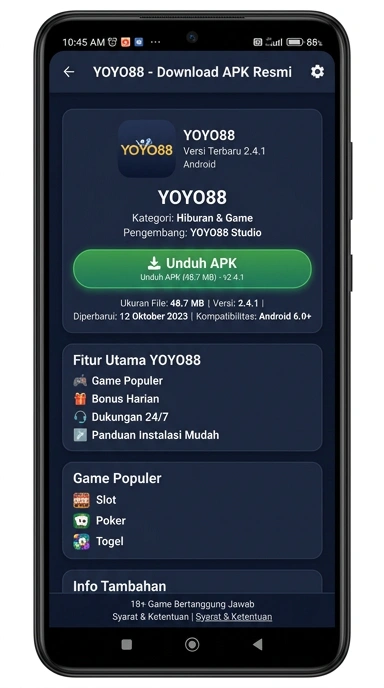 Unduh APK yoyo88 Terbaru untuk Pengguna Android