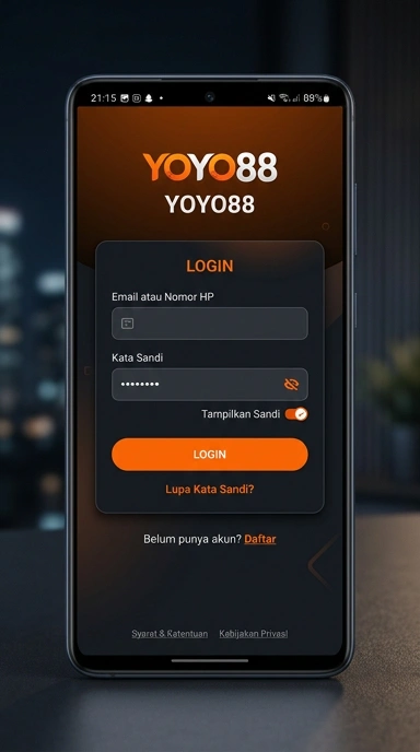 Masuk Akun yoyo88 dengan Mudah di Android